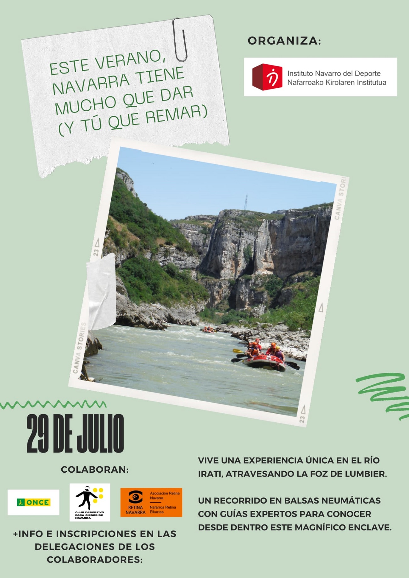 Actividades dentro del programa de actividades accesibles del IND